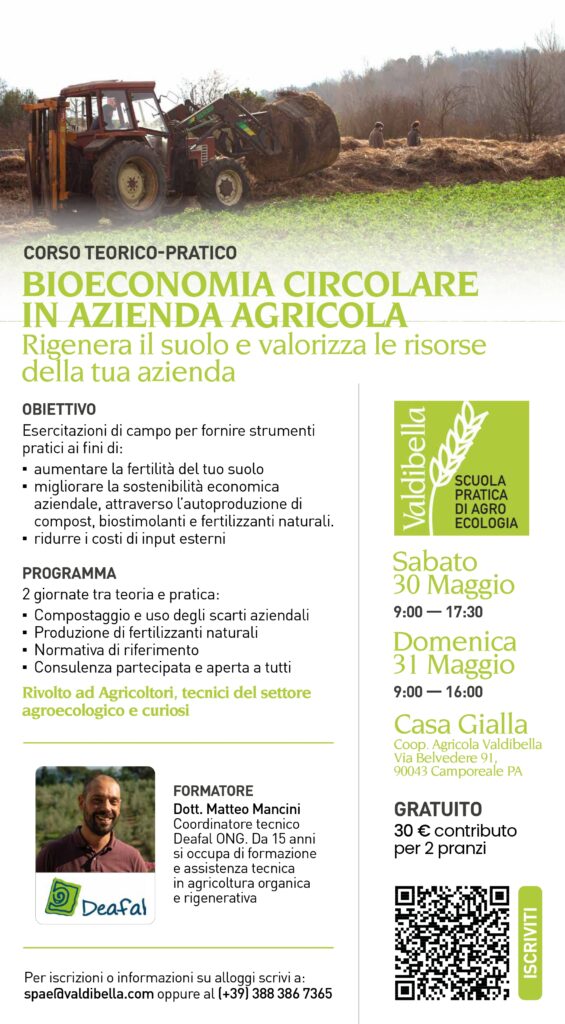 corso teorico-pratico bioeconomia circolare